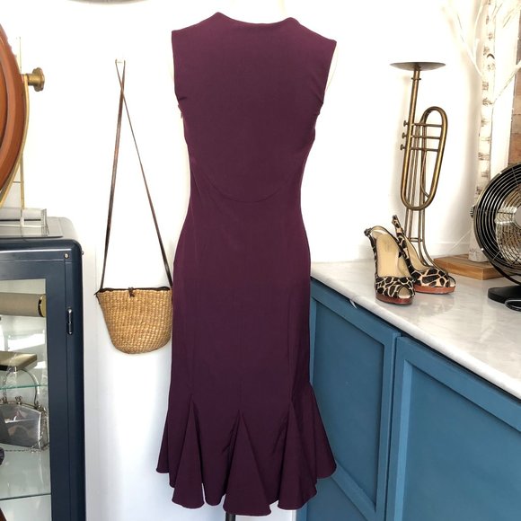 BETTIE PAGE Purple TART Wiggle Dress.  Size S - Picture 4 of 4